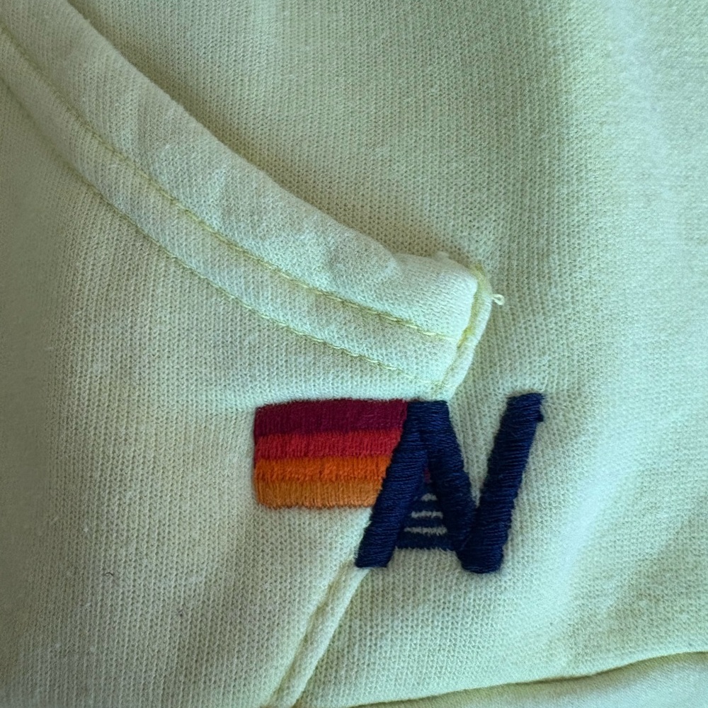 Aviator Nation Neon Hoodie With Rainbow Emblem View 3